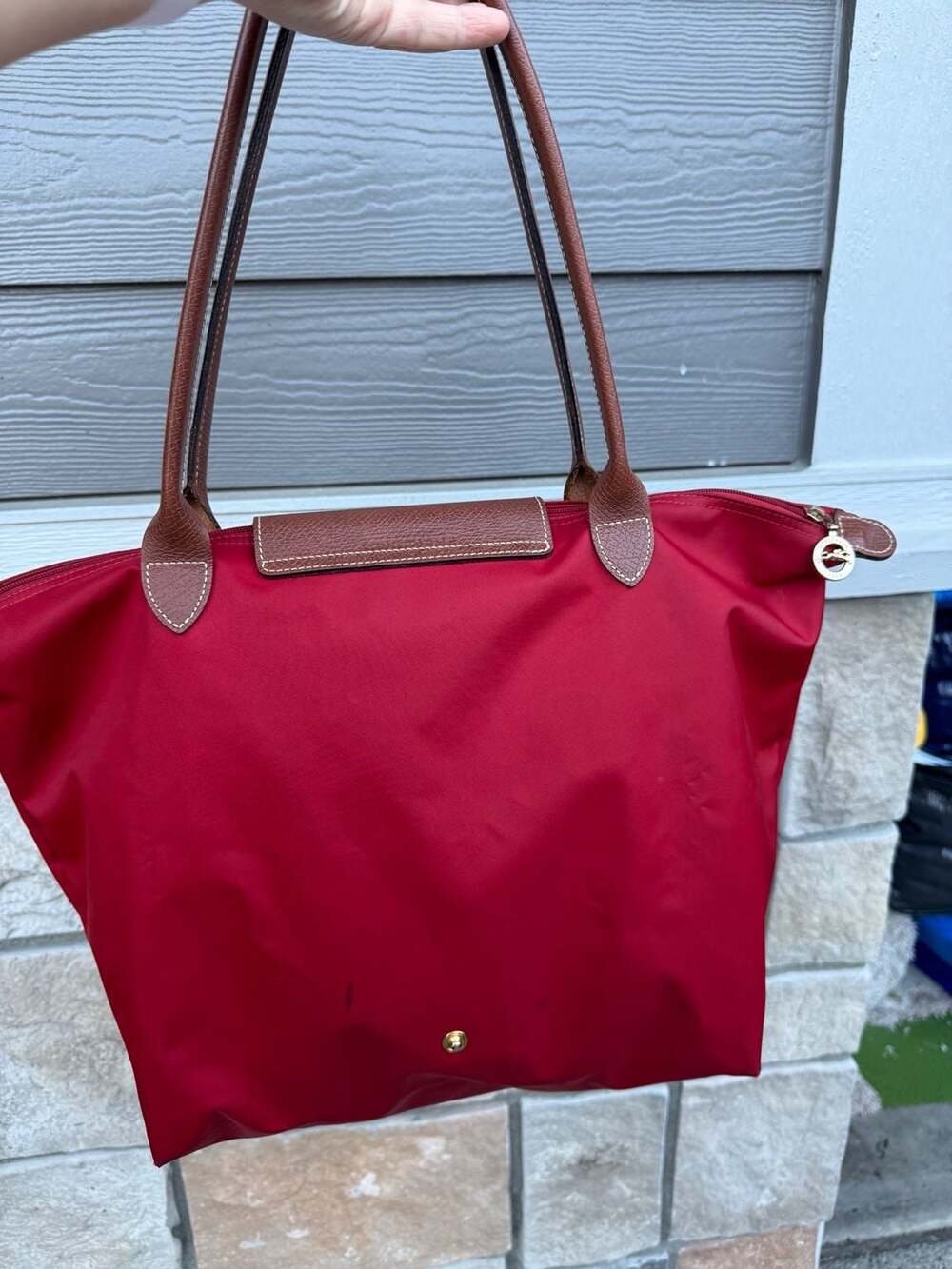 Longchamp Le Pliage Nylon Tote Bag in Red - Picture 5 of 12